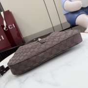 Uubags Gucci Jackie 1961 medium shoulder bag in dark brown GG canvas 31.5x22x4cm - 3
