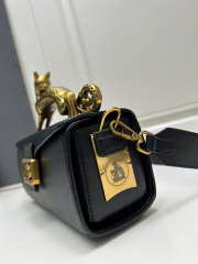 Uubags Lanvin Pencil Cat Bag In Black Leather 28x11x8cm - 6