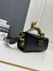 Uubags Lanvin Pencil Cat Bag In Black Leather 28x11x8cm - 5