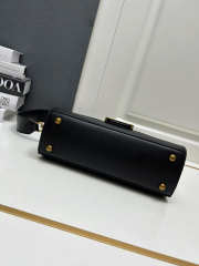 Uubags Lanvin Pencil Cat Bag In Black Leather 28x11x8cm - 3