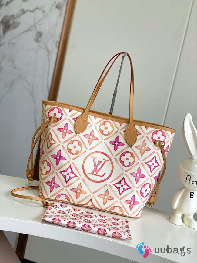 Uubags Louis Vuitton M25317 LV By The Pool Neverfull MM Coral Bag 47x28x14cm - 1