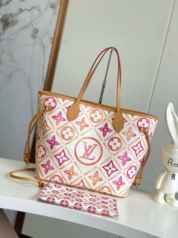 Uubags Louis Vuitton M25317 LV By The Pool Neverfull MM Coral Bag 47x28x14cm