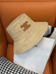 Uubags Celine Triomphe Bucket Hat Raffia In Honey/Brown - 6