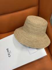 Uubags Celine Triomphe Bucket Hat Raffia In Honey/Brown - 4