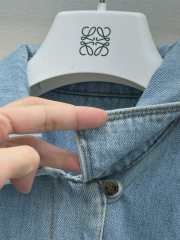 Uubags Loewe short sleeve shirt in washed blue denim   - 6
