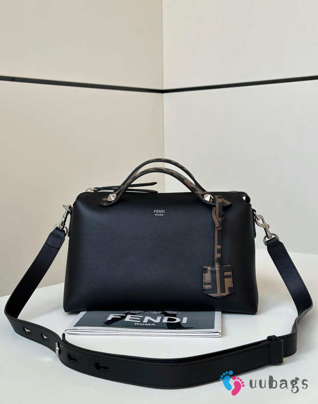 Uubags Fendi By The Way Selleria Boston Bag In Black 28cm - 1