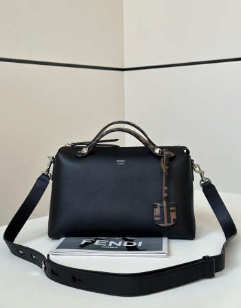 Uubags Fendi By The Way Selleria Boston Bag In Black 28cm