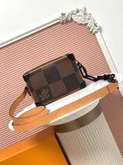 Uubags Louis Vuitton x Nigo Mini Soft Trunk Damier Ebene Matte Brown Hardware 18.5x13x8cm - 6