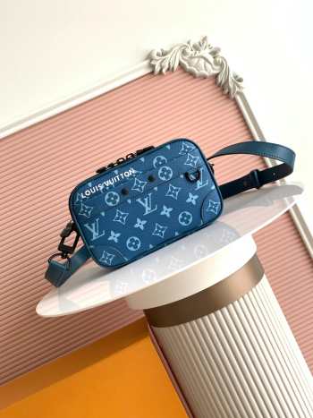 Uubags Louis Vuitton M82542 Alpha Wearable Wallet In Navy Blue 18.5x11x6.5cm