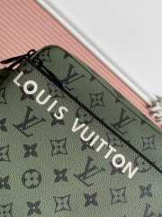 Uubags Louis Vuitton Trio Messenger Bag Khaki Green/ Vermilion 25x18.5x7cm - 5