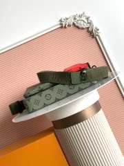 Uubags Louis Vuitton Trio Messenger Bag Khaki Green/ Vermilion 25x18.5x7cm - 6