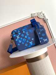 Uubags Louis Vuitton Trio Messenger Monogram Bag In Watercolor Blue 25x18.5x7cm - 1