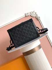 Uubags Louis Vuitton Mini Soft Trunk Bag In Monogram Shadow Black 25x18x10cm - 1