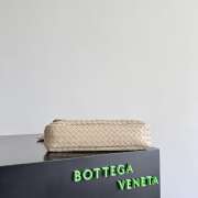 Uubags Bottega Veneta Madison Bag In Ecru Intrecciato Leather 27x16x6cm - 5