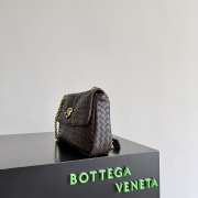 Uubags Bottega Veneta Madison Bag In Dark Brown Intrecciato Leather 27x16x6cm - 6