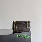Uubags Bottega Veneta Madison Bag In Dark Brown Intrecciato Leather 27x16x6cm - 5