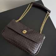 Uubags Bottega Veneta Madison Bag In Dark Brown Intrecciato Leather 27x16x6cm - 2