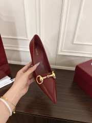 Uubags Gucci Boulevard pump in burgundy glossy 7.5cm - 3