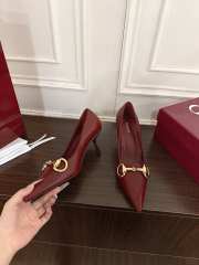 Uubags Gucci Boulevard pump in burgundy glossy 7.5cm - 5