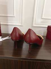 Uubags Gucci Boulevard pump in burgundy glossy 7.5cm - 6