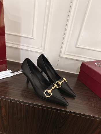 Uubags Gucci Boulevard pump in black glossy 7.5cm