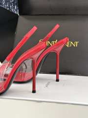 Uubags YSL Frida slingback leather pumps in red 10.5cm - 6
