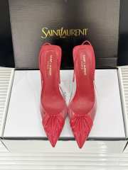 Uubags YSL Frida slingback leather pumps in red 10.5cm - 5