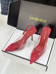 Uubags YSL Frida slingback leather pumps in red 10.5cm - 3