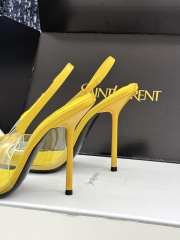 Uubags YSL Frida slingback leather pumps in yellow 10.5cm - 4