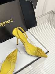 Uubags YSL Frida slingback leather pumps in yellow 10.5cm - 2