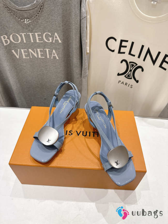 Uubags Louis Vuitton 1AK4G9 Treasure Sandal In Sky Blue 5.5cm - 1