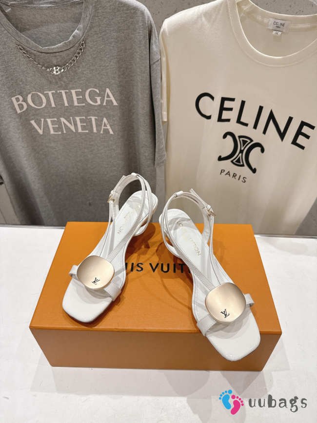 Uubags Louis Vuitton 1AK4FD Treasure Sandal In Blanc 5.5cm - 1