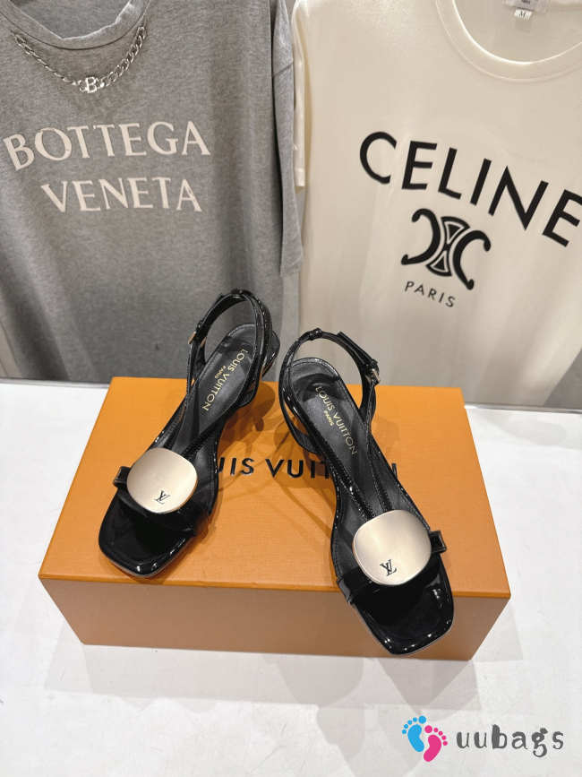 Uubags Louis Vuitton 1AK4FT Treasure Sandal In Noir 5.5cm - 1