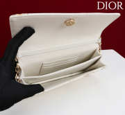 Uubags My Dior Mini Bag White Butterfly Embroidery 21x11.5x4cm - 6