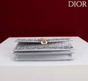 Uubags My Dior Mini Top Handle Bag in Silver-Tone Crystal Embroidery 21x11.5x4cm - 5
