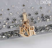 Uubags My Dior Mini Top Handle Bag in Silver-Tone Crystal Embroidery 21x11.5x4cm - 2