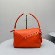 Uubags Loewe medium featherlight Puzzle bag in deep saffron nappa lambskin 29x19.5x12cm - 6