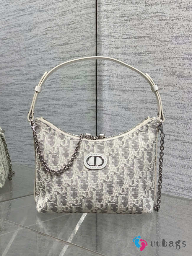 Uubags Dior 30 Montaigne Diorling mini bag cotton, technical fabric, calfskin 21x17x7cm  - 1