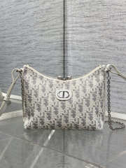 Uubags Dior 30 Montaigne Diorling mini bag cotton, technical fabric, calfskin 21x17x7cm  - 3