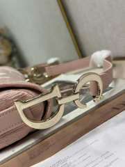 Uubags Dioramour Small Saddle Bag with Strap in Soupir Pink 25.5x20x6.5cm - 6