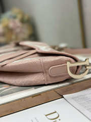 Uubags Dioramour Small Saddle Bag with Strap in Soupir Pink 25.5x20x6.5cm - 4
