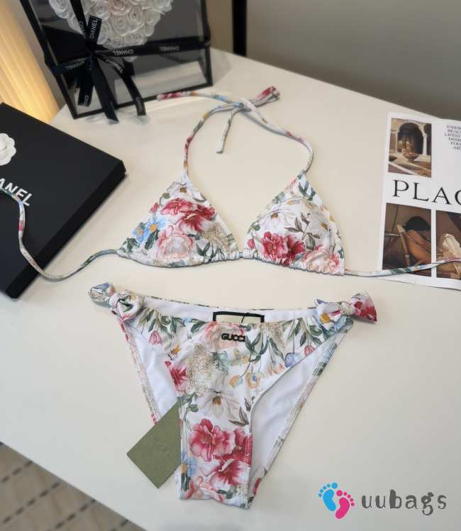 Uubags Gucci printed sparkling jersey bikini in multicolor - 1