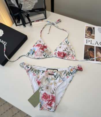 Uubags Gucci printed sparkling jersey bikini in multicolor