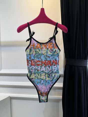 New Arrivals 2026 Chanel Swimsuit Stretch Jersey In Multicolour