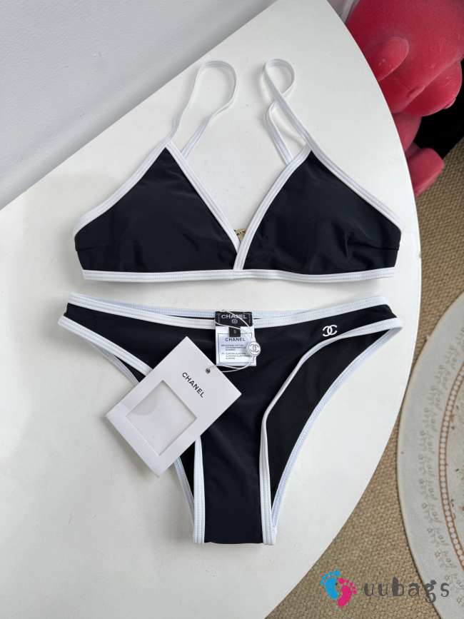 Uubags Chanel Swimsuit Stretch Jersey Black & White - 1