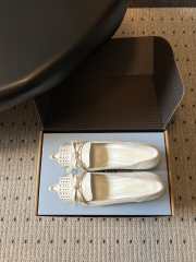 Uubags Prada leather slingback pumps in chalk white 5.5cm - 6