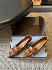 Uubags Prada leather slingback pumps in brown 5.5cm - 2