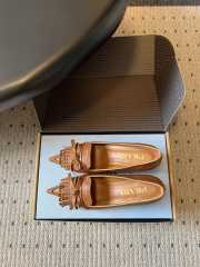 Uubags Prada leather slingback pumps in brown 5.5cm - 4