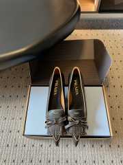 Uubags Prada leather slingback pumps in dark brown 5.5cm - 1