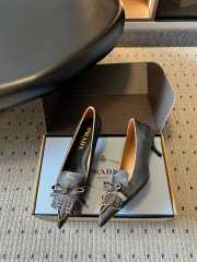 Uubags Prada leather slingback pumps in dark brown 5.5cm - 4